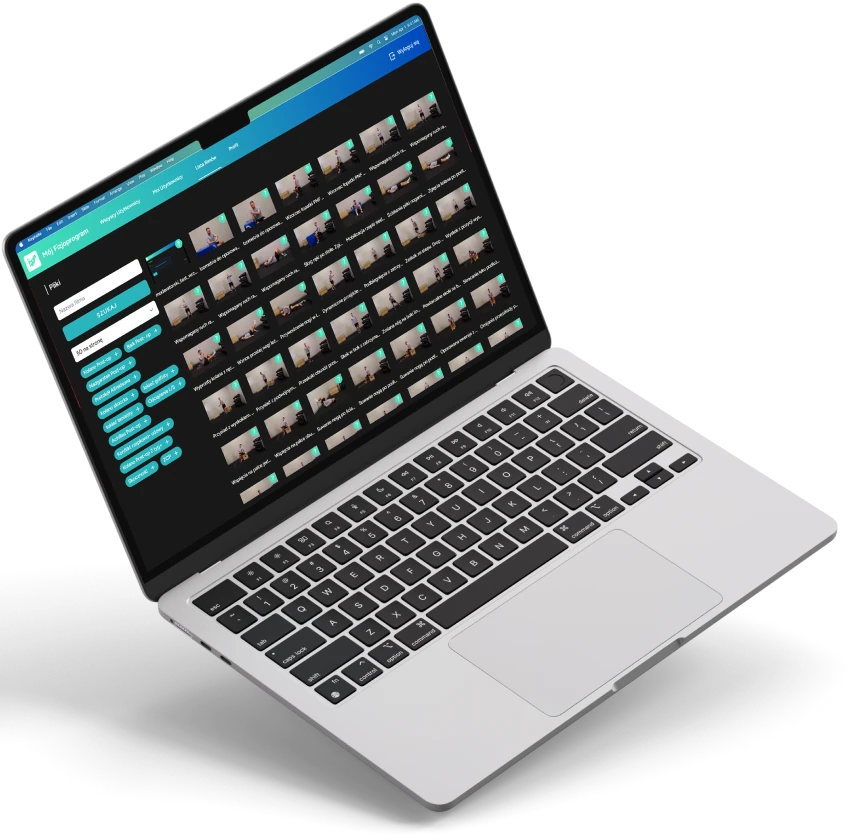 Strona pokazana na laptopie