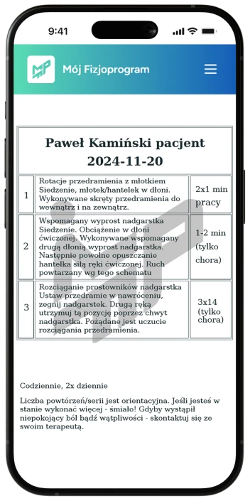 Funkcjonalność przedstawiona na telefonie