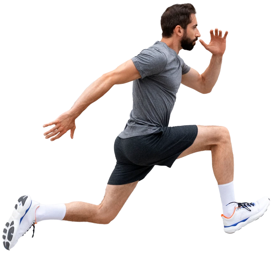 Zdjęcie skaczącego mężczyzny